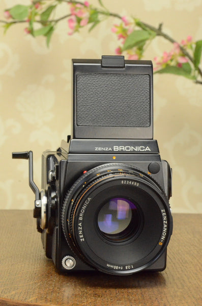 MINT! 6x6 Zenza Bronica SQ-A, complete with 80mm lens & 120 film back. - Bronica- Petrakla Classic Cameras