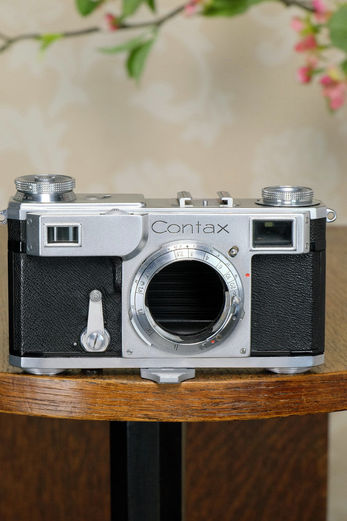 SUPERB! 1936 Zeiss Ikon Contax II, CLA’d Freshly Serviced! - Zeiss-Ikon- Petrakla Classic Cameras