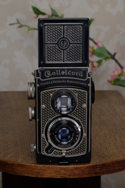 1934 Art-Deco Nickel-plated rolleicord CLA's, Freshly Serviced! - Frank & Heidecke- Petrakla Classic Cameras