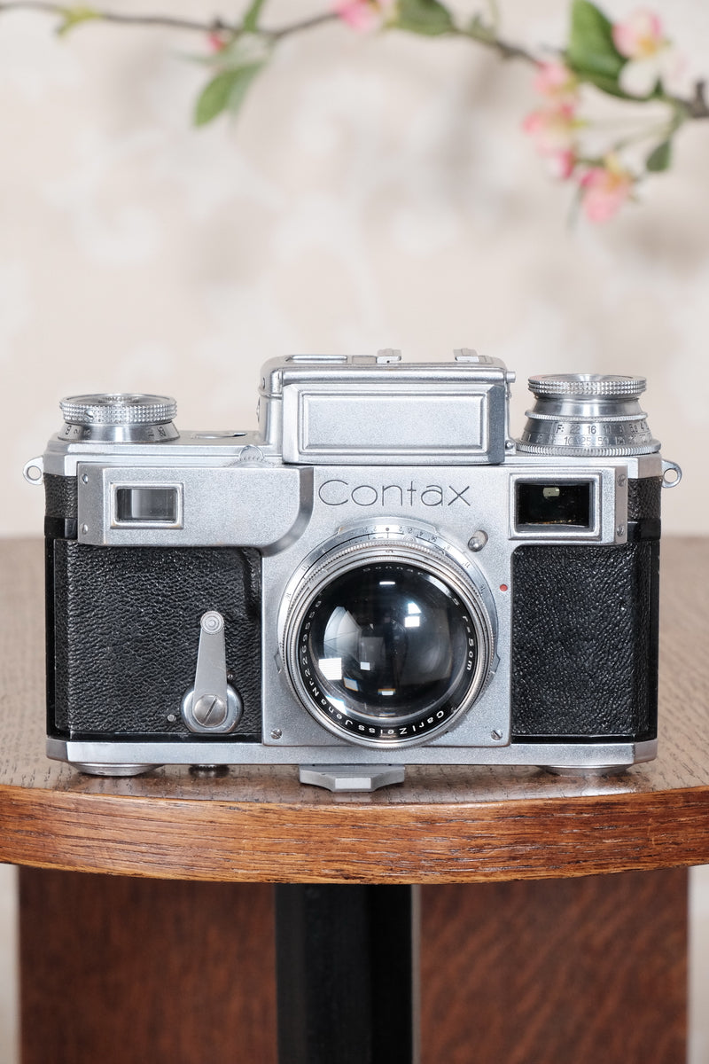 RARE! 1941 German Navy Zeiss-Ikon Contax Camera, Freshly Serviced - Zeiss-Ikon- Petrakla Classic Cameras