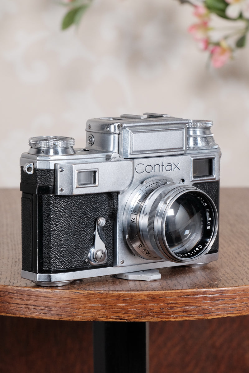 RARE! 1941 German Navy Zeiss-Ikon Contax Camera, Freshly Serviced - Zeiss-Ikon- Petrakla Classic Cameras