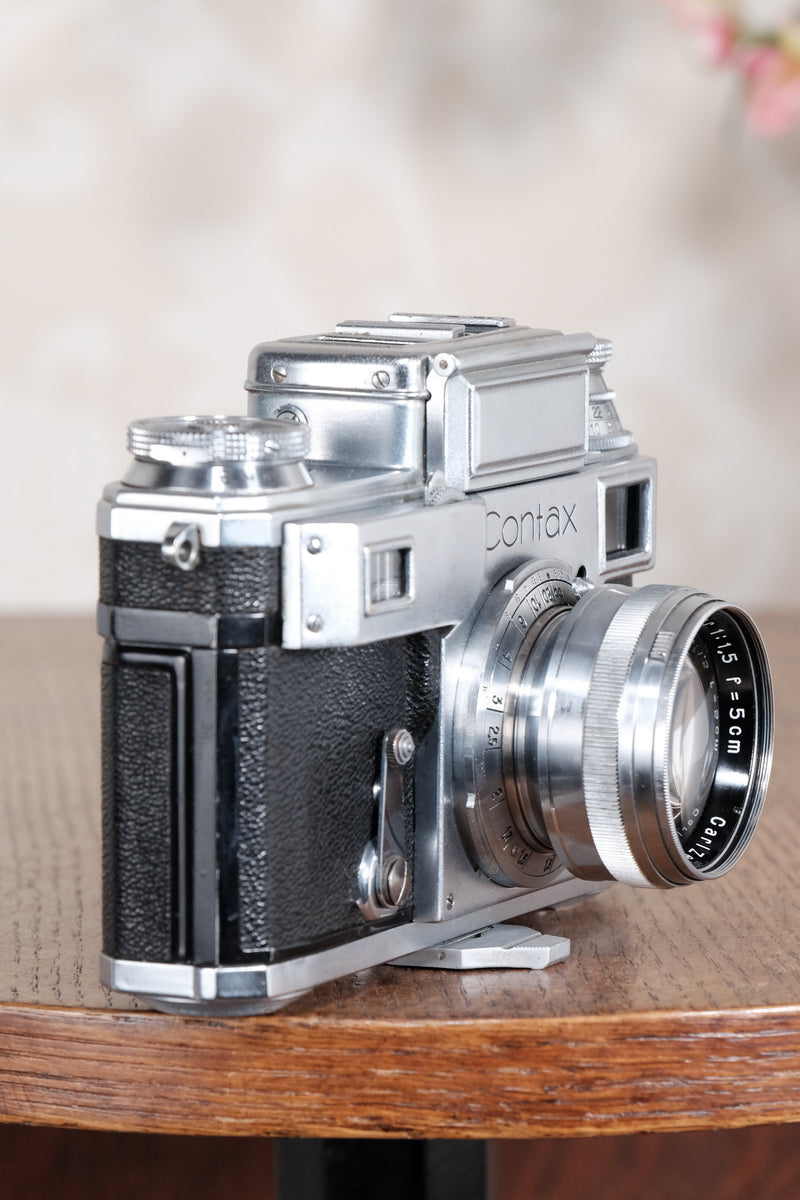 RARE! 1941 German Navy Zeiss-Ikon Contax Camera, Freshly Serviced - Zeiss-Ikon- Petrakla Classic Cameras
