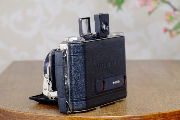 Superb! 1935 Art-deco 6x4.5 Duo camera, with Zeiss Tessar lens, CLA'd, Freshly Serviced! - Nagel- Petrakla Classic Cameras