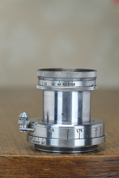 COATED! LEITZ 1938 2.0/50mm SUMMAR LENS  Yes that is correct, a coated 1938 Leitz Summar lens! - Leitz- Petrakla Classic Cameras