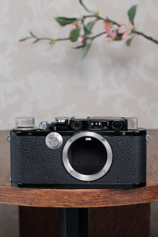 Near mint 1932 BLACK LEITZ LEICA III, Freshly Serviced CLA'd!