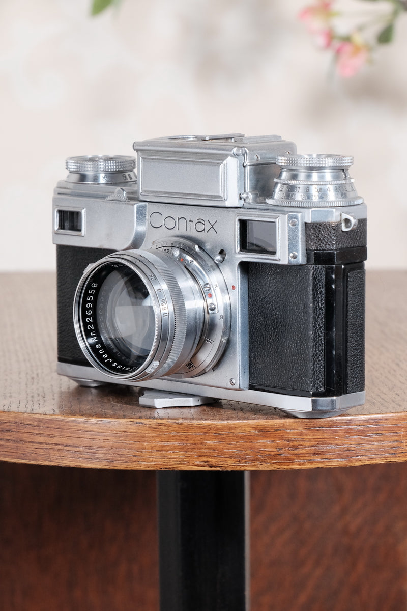 RARE! 1941 German Navy Zeiss-Ikon Contax Camera, Freshly Serviced - Zeiss-Ikon- Petrakla Classic Cameras