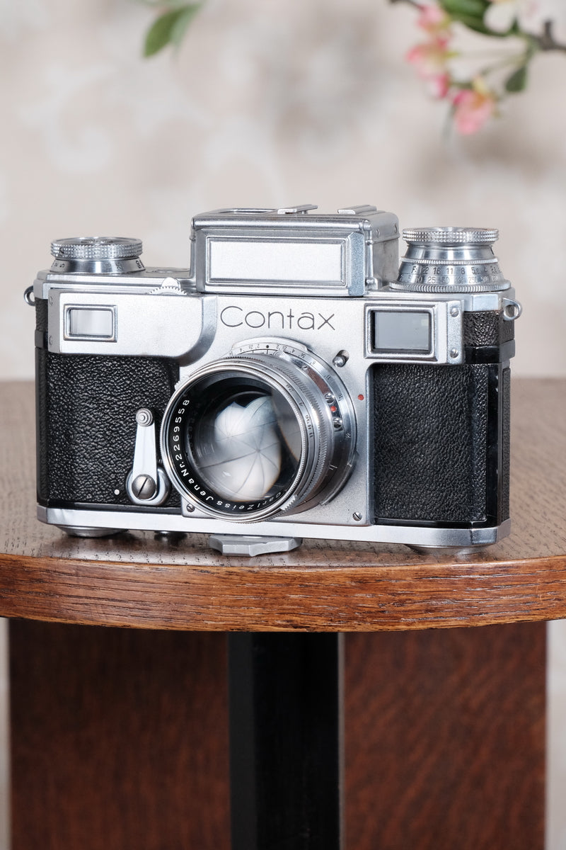 RARE! 1941 German Navy Zeiss-Ikon Contax Camera, Freshly Serviced - Zeiss-Ikon- Petrakla Classic Cameras