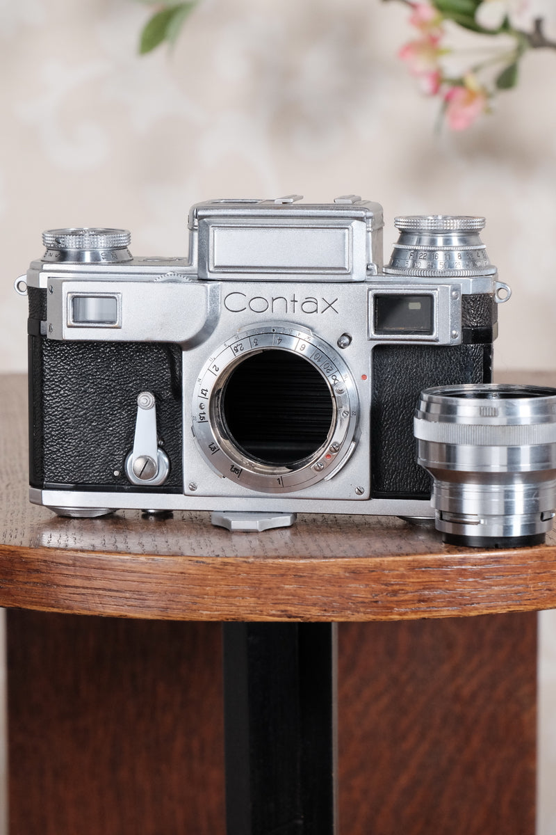 RARE! 1941 German Navy Zeiss-Ikon Contax Camera, Freshly Serviced - Zeiss-Ikon- Petrakla Classic Cameras