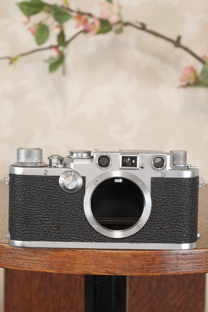 1950 Leitz Leica IIIf, Freshly Serviced. CLA’d - Leitz- Petrakla Classic Cameras