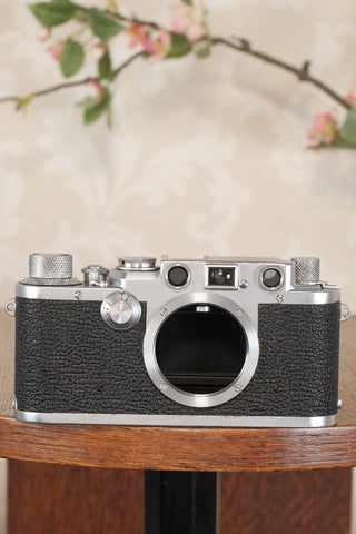 1950 Leitz Leica IIIf, Freshly Serviced. CLA’d - Leitz- Petrakla Classic Cameras