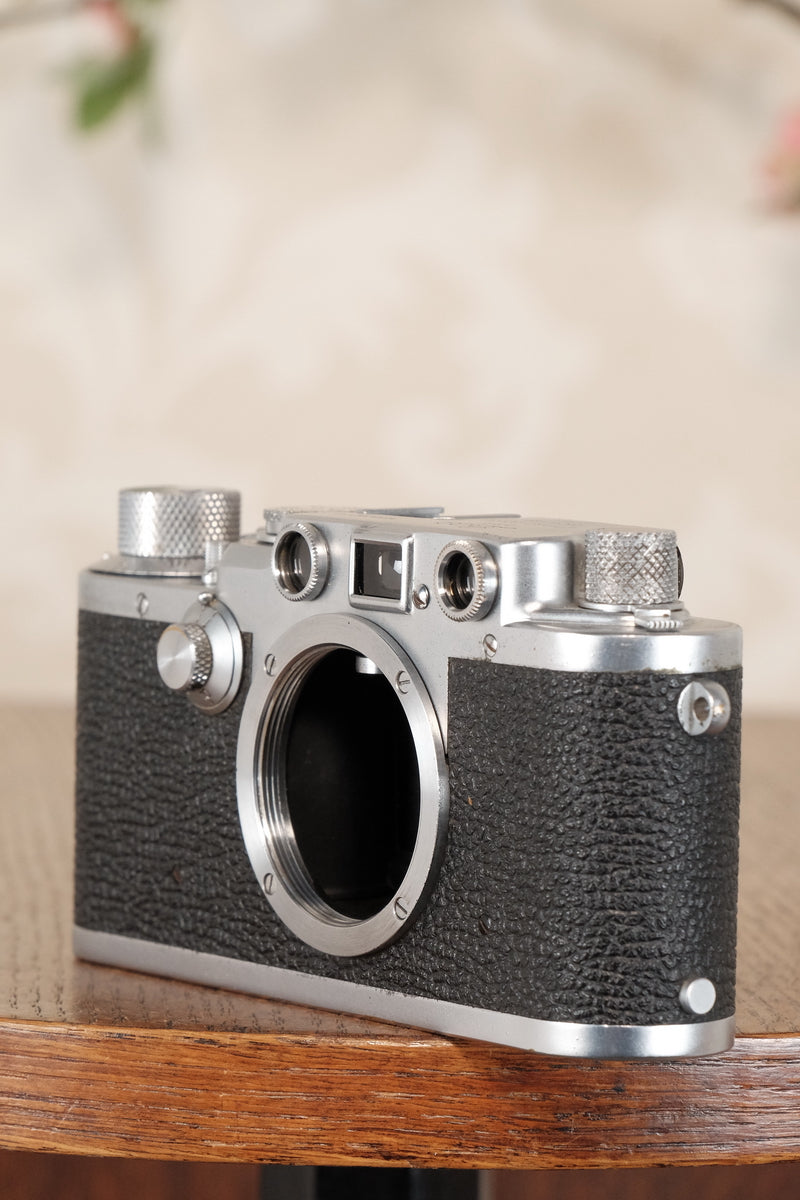 1950 Leitz Leica IIIf, Freshly Serviced. CLA’d - Leitz- Petrakla Classic Cameras
