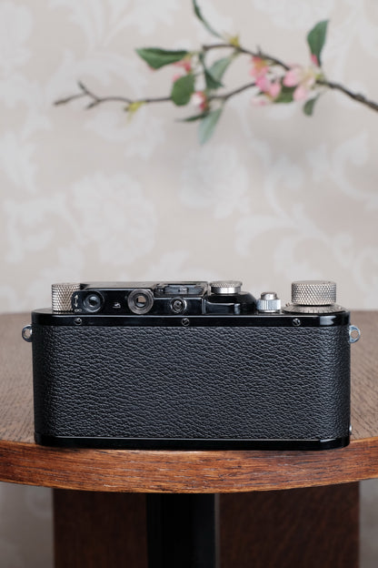 Near mint 1932 BLACK LEITZ LEICA III, Freshly Serviced CLA'd!