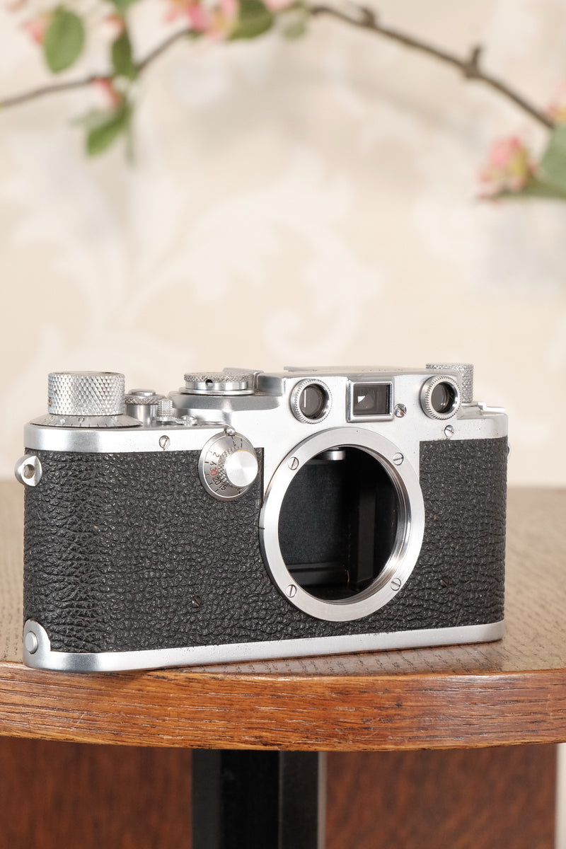 1950 Leitz Leica IIIf, Freshly Serviced. CLA’d - Leitz- Petrakla Classic Cameras