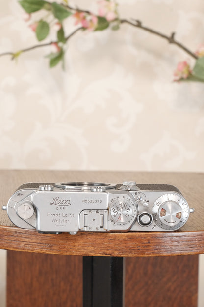 1950 Leitz Leica IIIf, Freshly Serviced. CLA’d - Leitz- Petrakla Classic Cameras