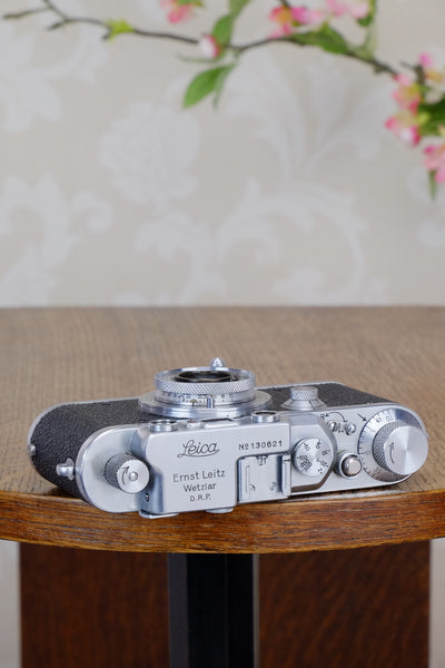 Superb! 1934 Leitz Leica III with 3.5/50mm Leitz Elmar lens, CLA'd, Freshly Serviced! - Leitz- Petrakla Classic Cameras