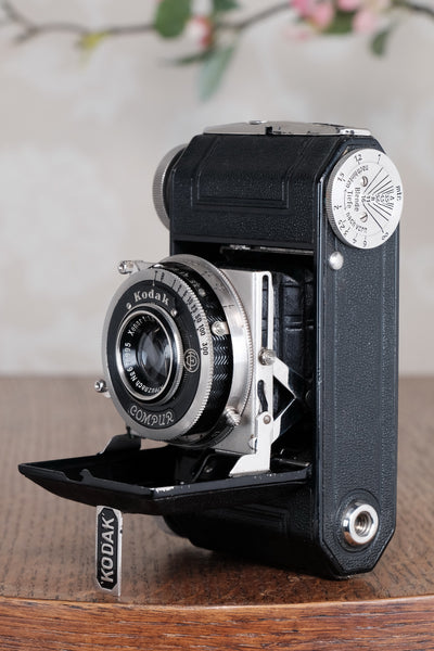 Superb! THE ORIGINAL FIRST VERSION, 1934 Black Kodak Retina, model 117. CLA'd, Freshly Serviced!