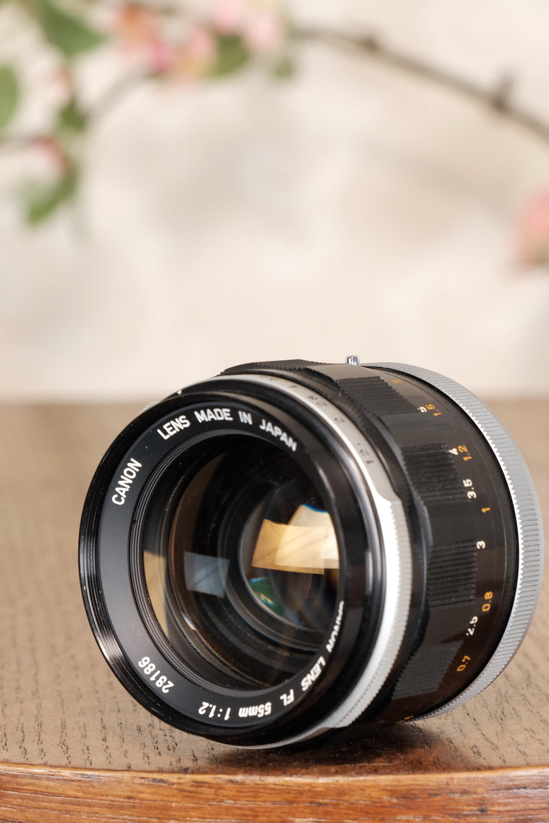 Near Mint! Canon 1.2/55mm FL lens - Canon- Petrakla Classic Cameras
