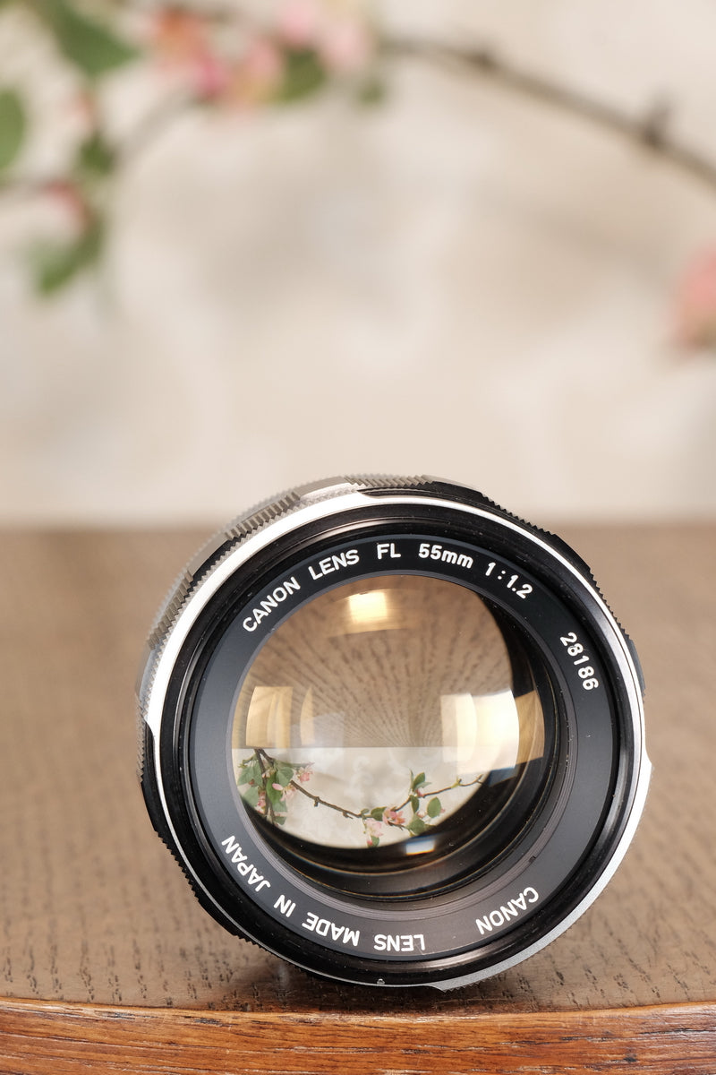 Near Mint! Canon 1.2/55mm FL lens - Canon- Petrakla Classic Cameras
