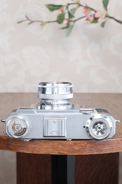 Superb! 1952 Zeiss Ikon Contax IIa with Lens. CLA'd, Freshly Serviced!