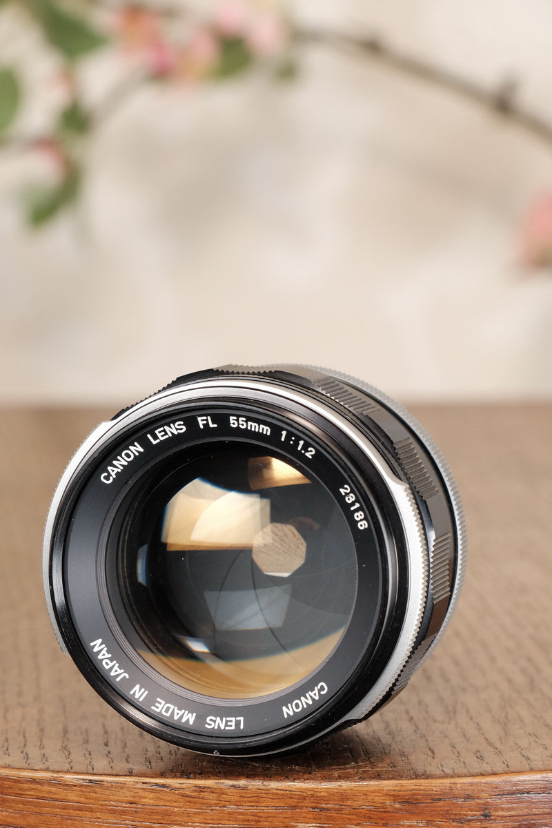 Near Mint! Canon 1.2/55mm FL lens - Canon- Petrakla Classic Cameras