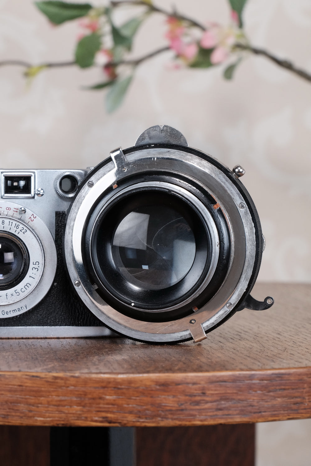 Rare! 1928 Voigtlander 165mm Heliar lens in a freshly Serviced Compur shutter.
