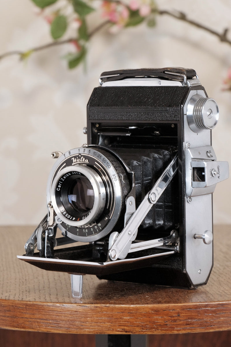 Welta Weltax 6x6 Folder, “T” Coated Carl Zeiss Tessar lens, CLAd, Freshly Serviced!