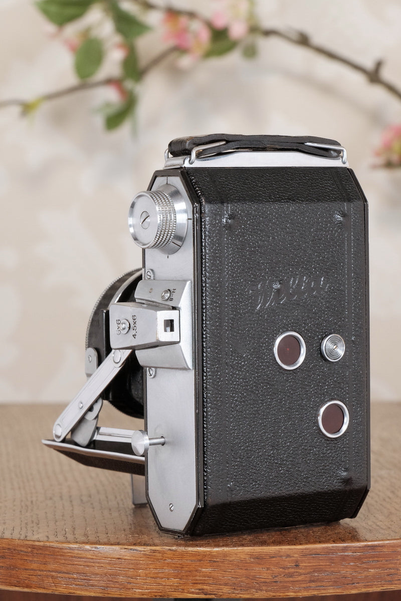 Welta Weltax 6x6 Folder, “T” Coated Carl Zeiss Tessar lens, CLAd, Freshly Serviced!