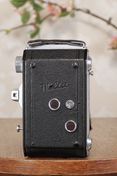 Welta Weltax 6x6 Folder, “T” Coated Carl Zeiss Tessar lens, CLAd, Freshly Serviced!