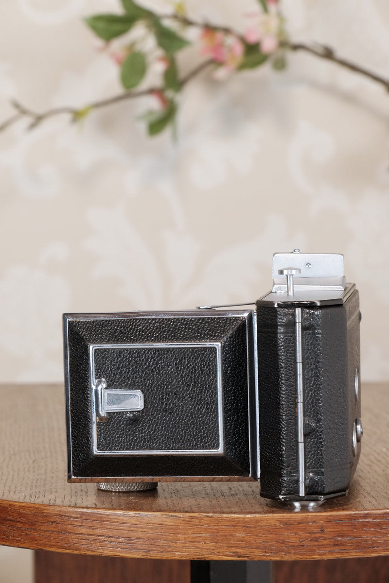 Welta Weltax 6x6 Folder, “T” Coated Carl Zeiss Tessar lens, CLAd, Freshly Serviced!