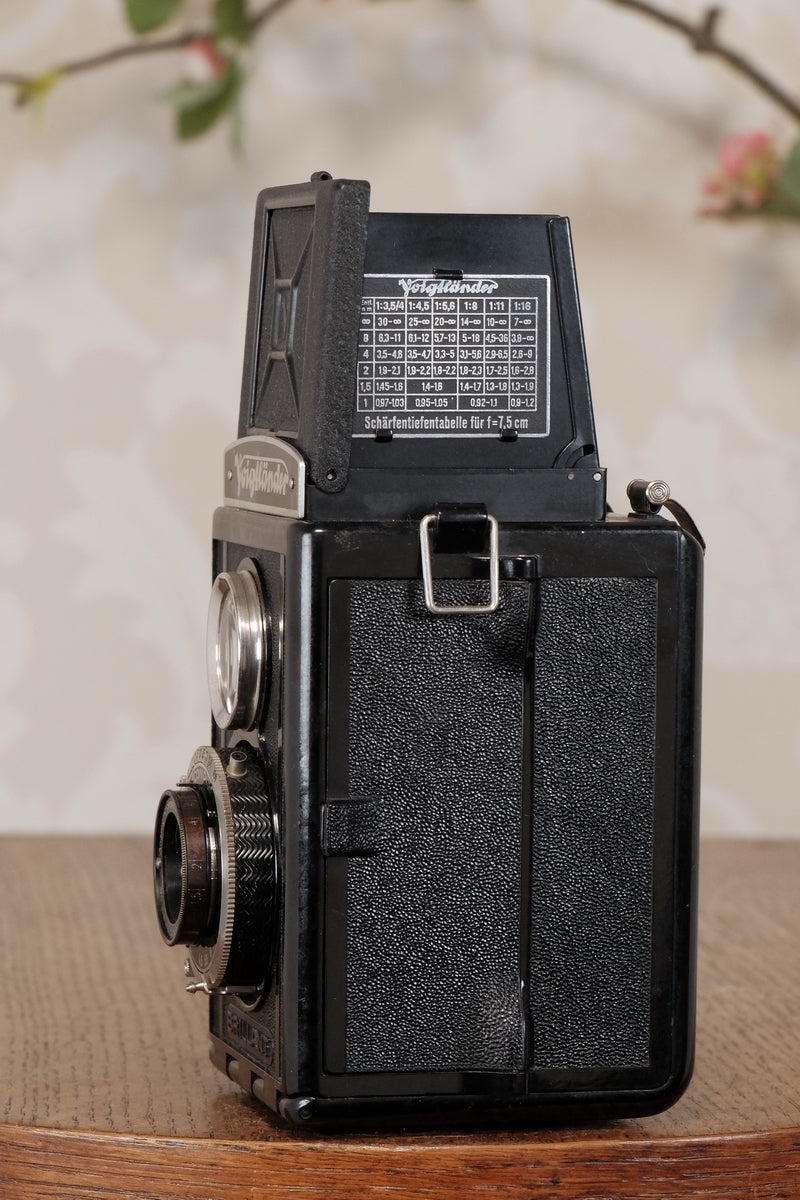 Superb 1938 Voigtlander Brillant 6x6 TLR, CLA'd, Freshly Serviced!
