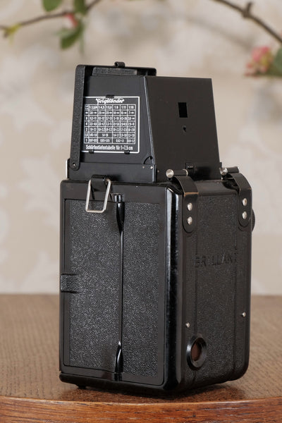 Superb 1938 Voigtlander Brillant 6x6 TLR, CLA'd, Freshly Serviced!