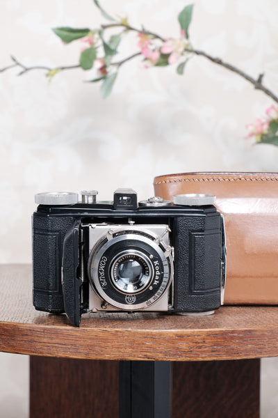 Superb! THE ORIGINAL FIRST VERSION, 1934 Black Kodak Retina, model 117. CLA'd, Freshly Serviced!