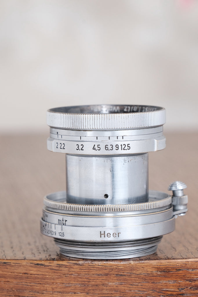 RARE! 1940 Military Leitz 50mm Summitar lens, with “HEER” engraving. - Leitz- Petrakla Classic Cameras