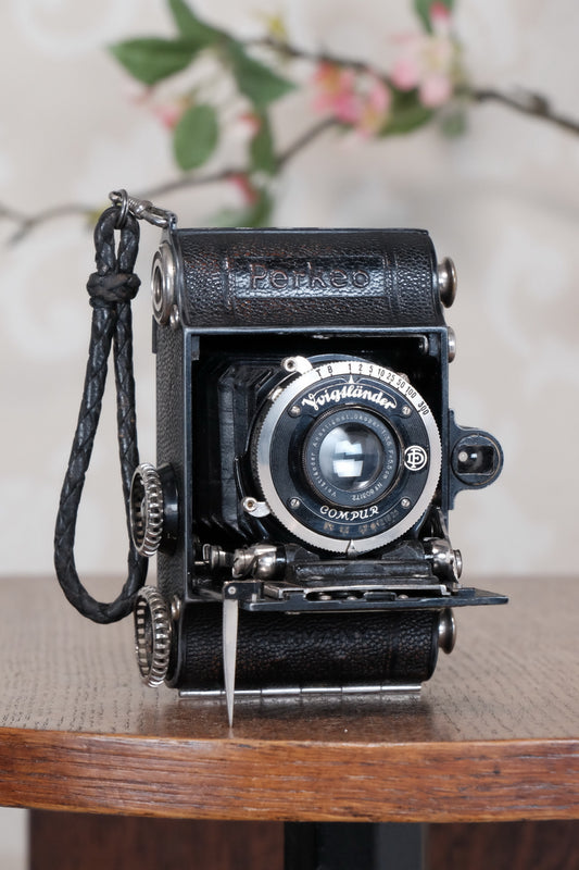 Rare! 1934 Voigtlander 3x4 Perkeo, 127 film, CLA'd, Freshly Serviced!