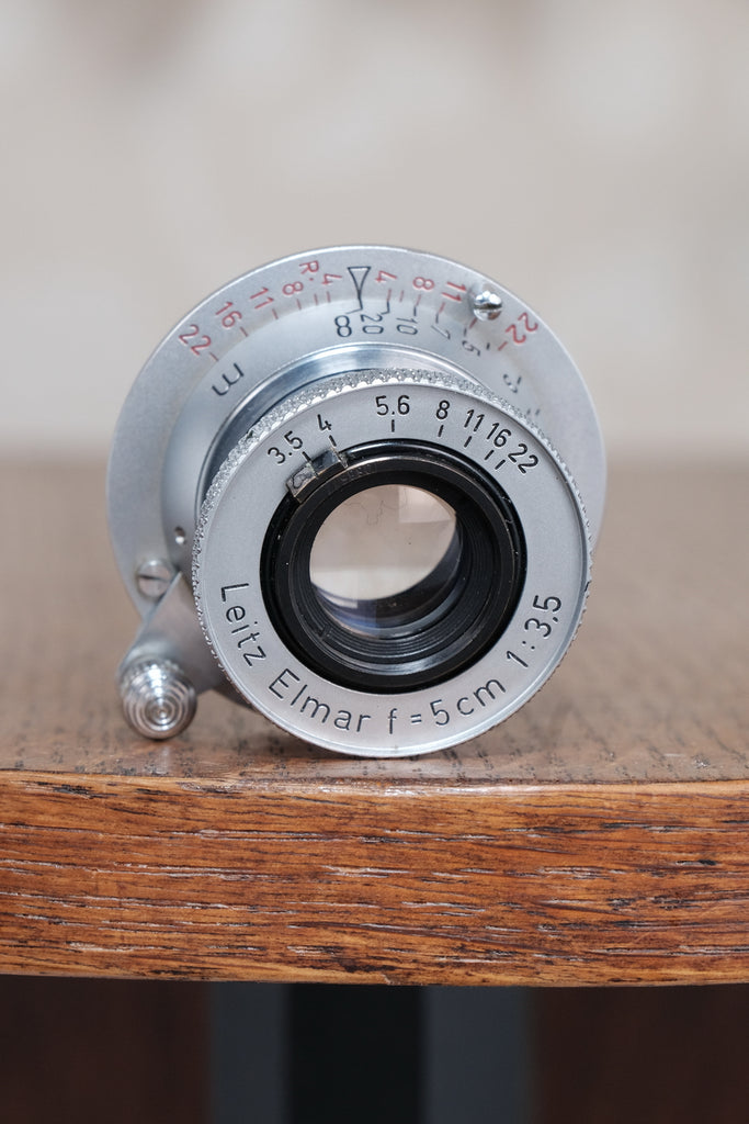 1953 “Red scale“ 3.5/50mm Leitz Elmar Lens