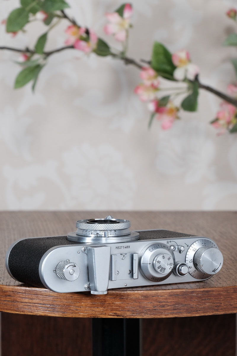 Superb! 1938 Leitz Leica I, CLA'd, Freshly Serviced! - Leitz- Petrakla Classic Cameras