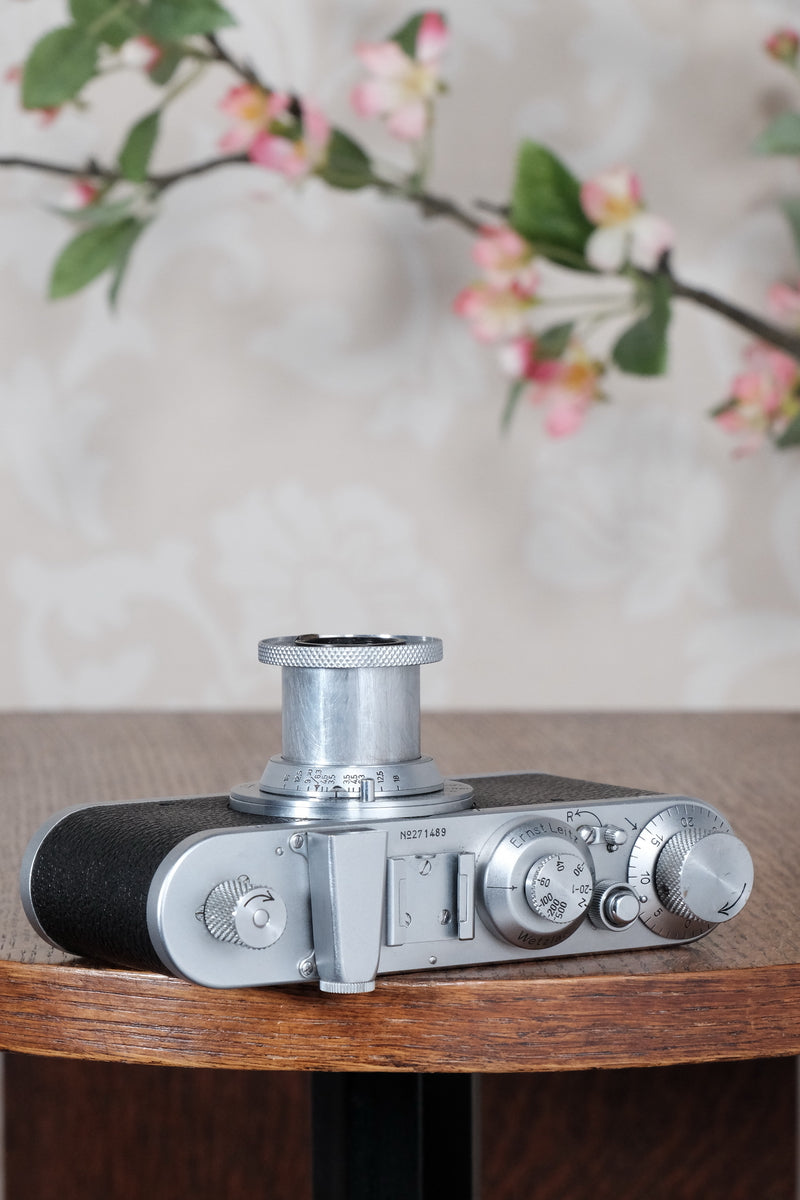 Superb! 1938 Leitz Leica I, CLA'd, Freshly Serviced! - Leitz- Petrakla Classic Cameras