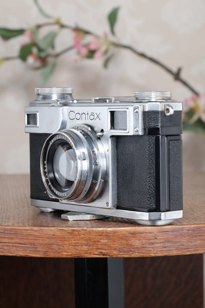 Superb! 1937 Zeiss Ikon Contax II Body and 50mm Zeiss Sonnar lens, CLA'd, Freshly Serviced!