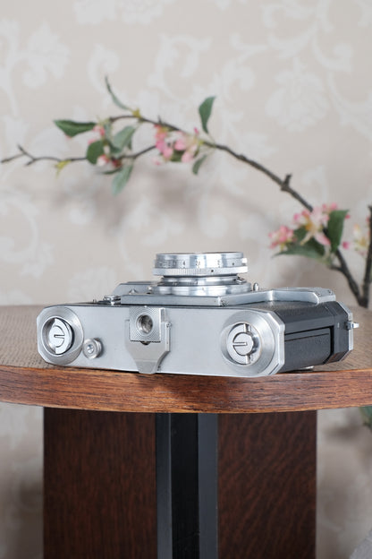 Superb! 1937 Zeiss Ikon Contax II Body and 50mm Zeiss Sonnar lens, CLA'd, Freshly Serviced!