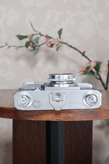 Superb! 1937 Zeiss Ikon Contax II Body and 50mm Zeiss Sonnar lens, CLA'd, Freshly Serviced!