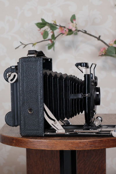 1931 Voigtlander 9x12 Camera with 6x9 120 roll film back. Freshly serviced, CLA'd!