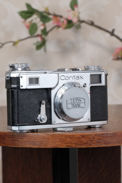 Superb! 1937 Zeiss Ikon Contax II Body, CLA'd, Freshly Serviced!