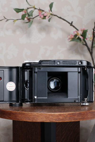 Rare! (leather version) 1948 Voigtlander Bessa Rangefinder with Heliar lens! Freshly Serviced, CLA'd.