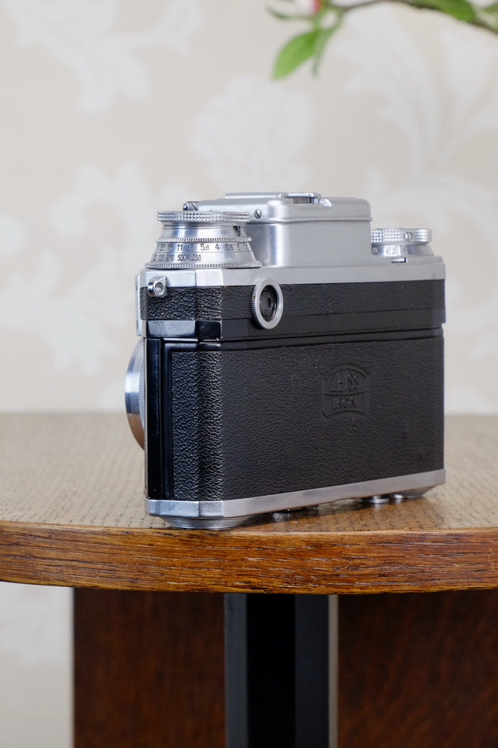 SUPERB! 1942 Zeiss Ikon Contax Camera with Zeiss 2.0/50mm lens, CLA'd, Freshly Serviced! - Zeiss-Ikon- Petrakla Classic Cameras