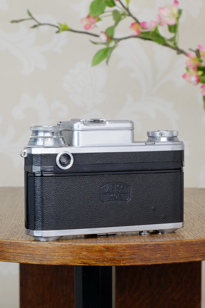 SUPERB! 1942 Zeiss Ikon Contax Camera with Zeiss 2.0/50mm lens, CLA'd, Freshly Serviced! - Zeiss-Ikon- Petrakla Classic Cameras
