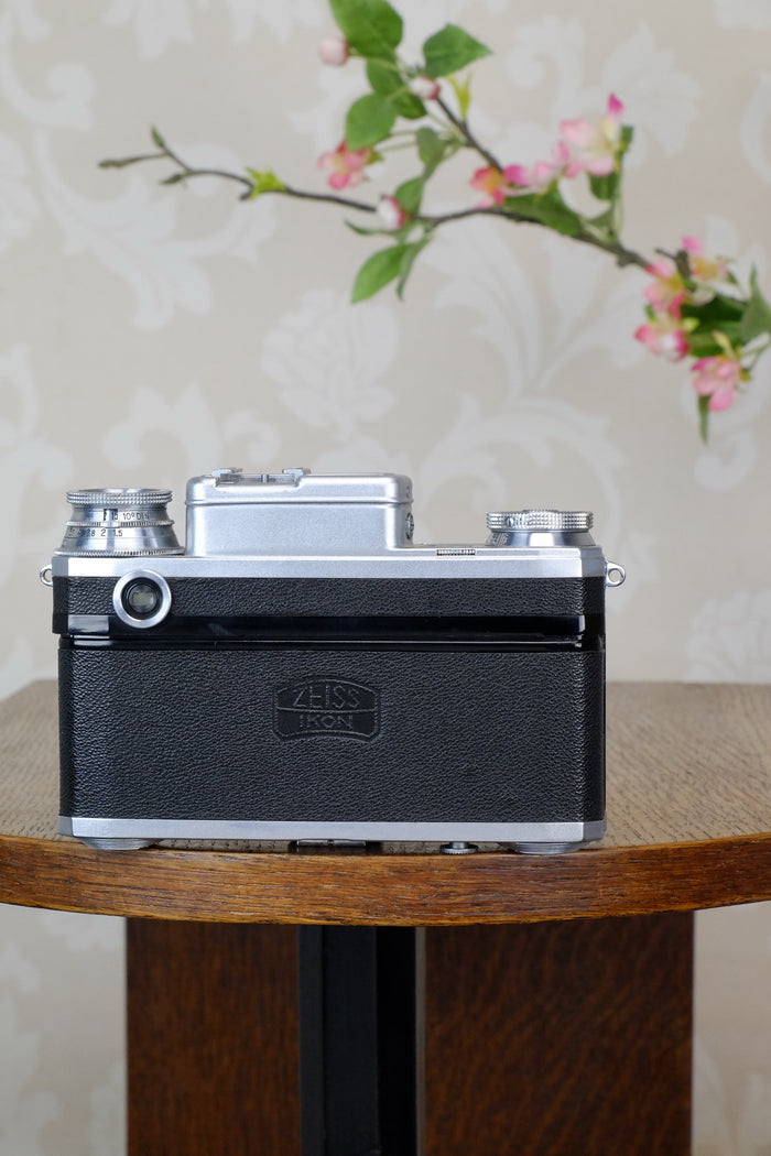 SUPERB! 1942 Zeiss Ikon Contax Camera with Zeiss 2.0/50mm lens, CLA'd, Freshly Serviced! - Zeiss-Ikon- Petrakla Classic Cameras