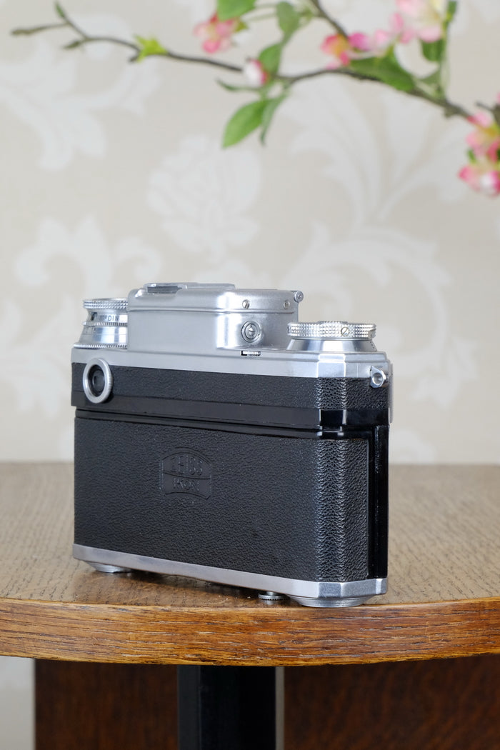 SUPERB! 1942 Zeiss Ikon Contax Camera with Zeiss 2.0/50mm lens, CLA'd, Freshly Serviced! - Zeiss-Ikon- Petrakla Classic Cameras
