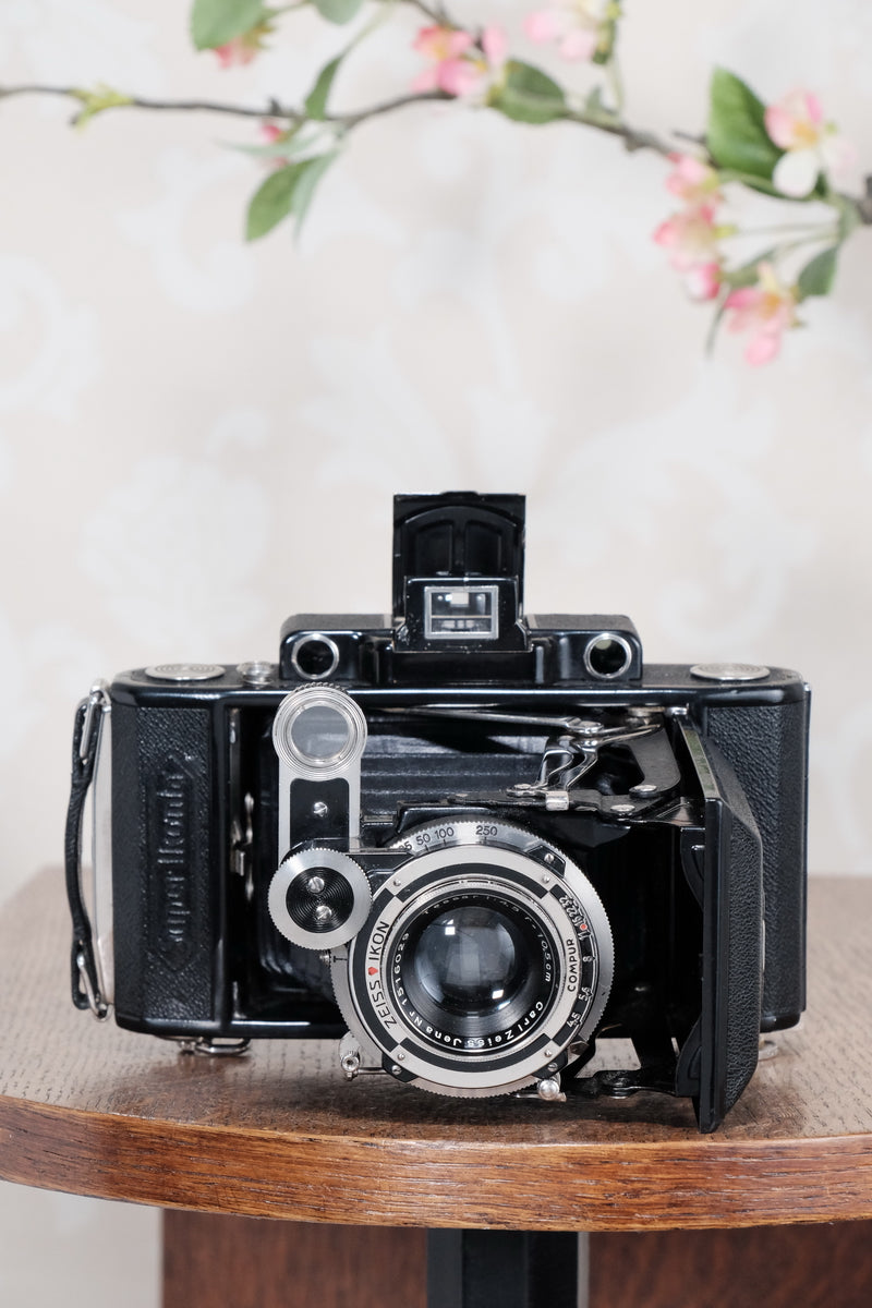 SUPERB! 1934 Zeiss Ikon Super Ikonta 6x9, Tessar lens, CLA'd, FRESHLY SERVICED! - Zeiss-Ikon- Petrakla Classic Cameras