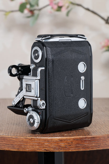 Excellent 1937 ZEISS-IKON SUPER IKONTA A, 6x4.5, Tessar lens. CLA’d, Freshly Serviced!
