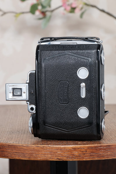 Excellent 1937 ZEISS-IKON SUPER IKONTA A, 6x4.5, Tessar lens. CLA’d, Freshly Serviced!